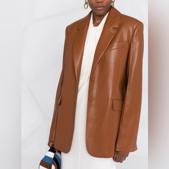 Nanushka Faux Leather oversized Blazer - Picture 5 of 5